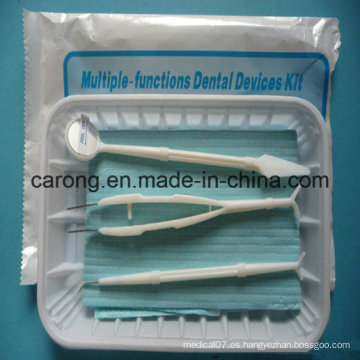 Kit de instrumentos para exámenes dentales desechables